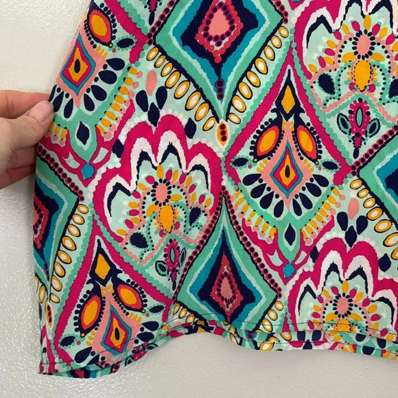 Lilly Pulitzer Trace Cold Shoulder Silk Top - Crown Jewel - Picture 5 of 8